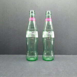 Coca Cola British Columbia Raspberry Glass Bottle Set Of 2